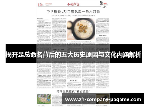 揭开足总命名背后的五大历史原因与文化内涵解析